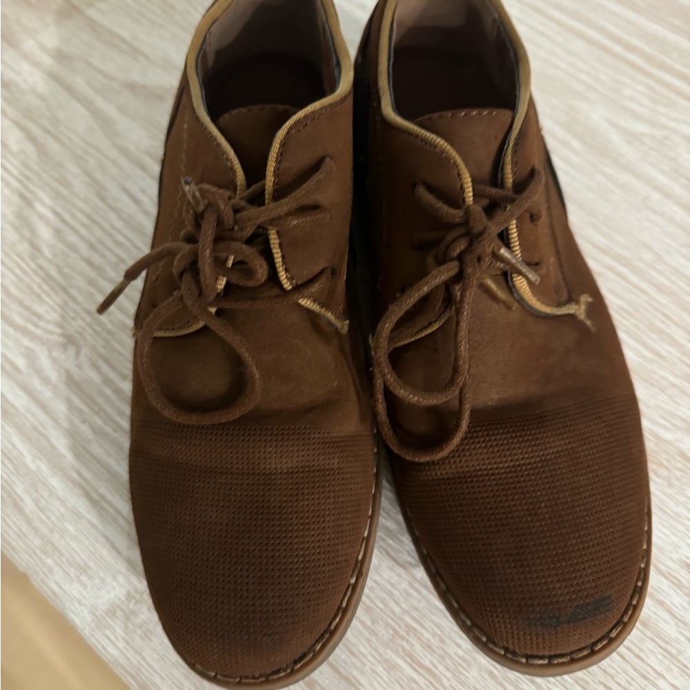 Oliver mason boys suede dress shoe